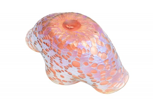 Glass & Crystal  - Viennese Art Nouveau bowl Johann Loetz Witwe Orbulin decoration ca. 1900