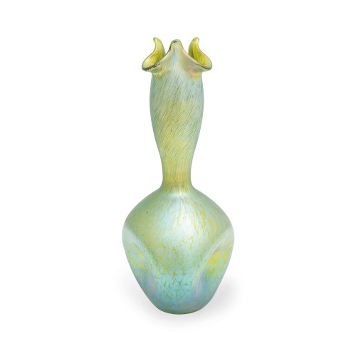 Art Nouveau vase Johann Loetz Witwe Creta Papillon decoration ca. 1898
