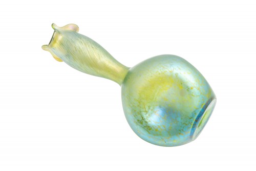 Art Nouveau vase Johann Loetz Witwe Creta Papillon decoration ca. 1898 - Glass & Crystal Style Art nouveau