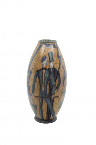 Vase Max Snischek attr. Keramos Austria ca. 1925  - 