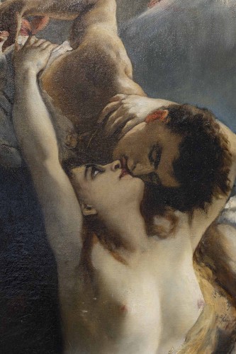 Tableaux et dessins Tableaux XIXe siècle - Gustav Wertheimer (1847–1902) - Le baiser de la Sirène 1879