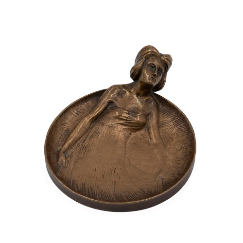 Bol en bronze Gustav Gurschner vers 1900 signé