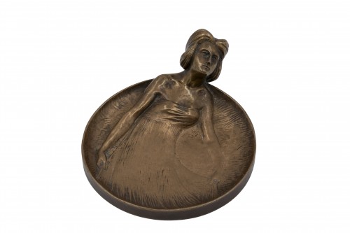 bronze bowl Gustav Gurschner ca. 1900 signed - Decorative Objects Style Art nouveau