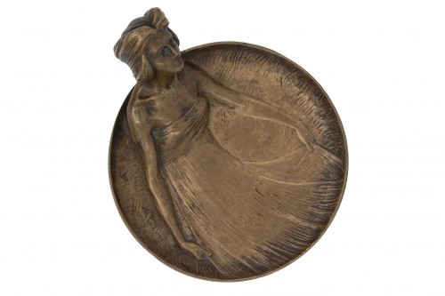 bronze bowl Gustav Gurschner ca. 1900 signed - 