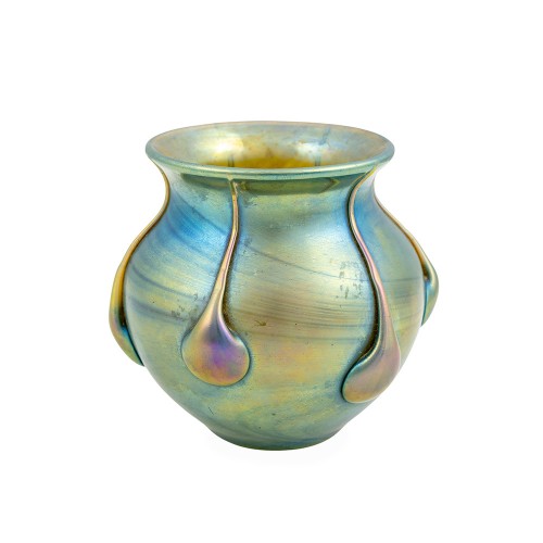 Vase Johann Loetz Witwe, décor Capri, vers 1902