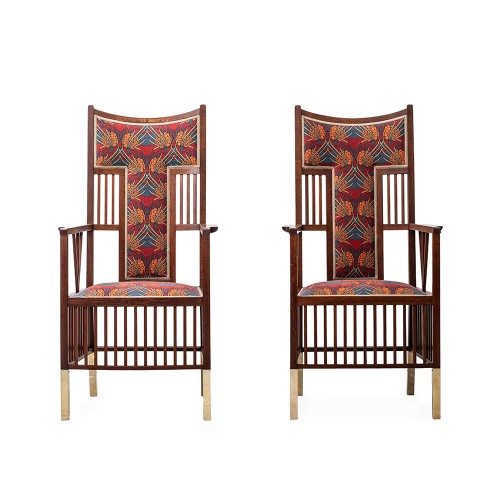 Paire de fauteuils sécessionnistes Joseph Maria Olbrich Friedrich Otto Schmidt 1898