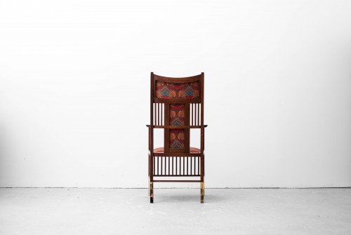 pair of secessionist armchairs Joseph Maria Olbrich Friedrich Otto Schmidt  - 