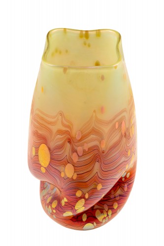 Vase Loetz Cytisus Maigrün mit Roth decoration ca. 1904 - Glass & Crystal Style Art nouveau
