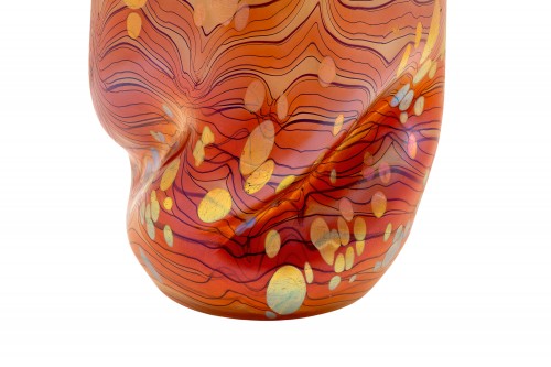 Vase Loetz Cytisus Maigrün mit Roth decoration ca. 1904 - 