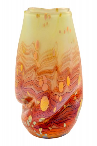 20th century - Vase Loetz Cytisus Maigrün mit Roth decoration ca. 1904