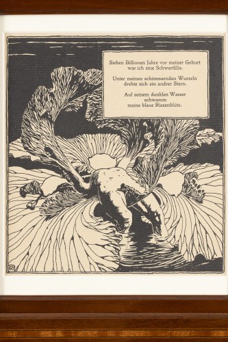 Antiquités - frame Joseph Urban ca. 1904 original woodcuts Koloman Moser Ver Sacrum