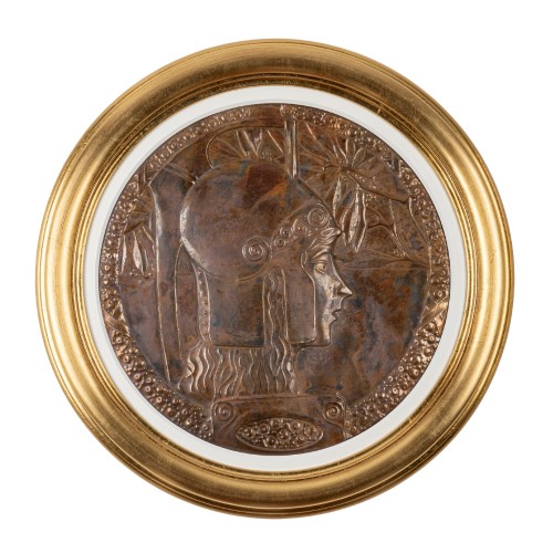 Panneau Art nouveau "Pallas Athéna" Georg Klimt (1867–1931) vers 1900