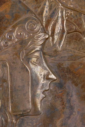 Decorative Objects  - Jugendstil panel “Pallas Athena” Georg Klimt ca. 1900