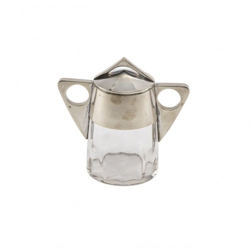 Bonbonnière en verre avec couvercle, Koloman Moser et Jutta Sika vers 1908
