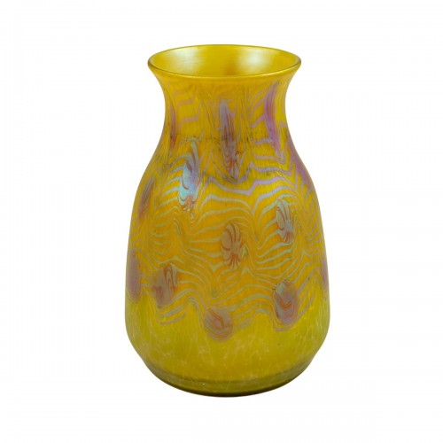 vase Johann Loetz Witwe PG 3/340 Zitronengelb decoration ca. 1903