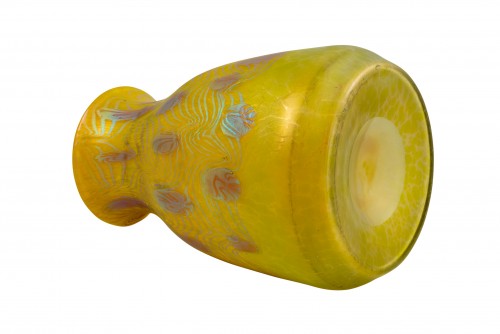 vase Johann Loetz Witwe PG 3/340 Zitronengelb decoration ca. 1903 - Glass & Crystal Style Art nouveau