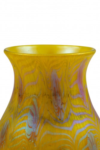 Glass & Crystal  - vase Johann Loetz Witwe PG 3/340 Zitronengelb decoration ca. 1903