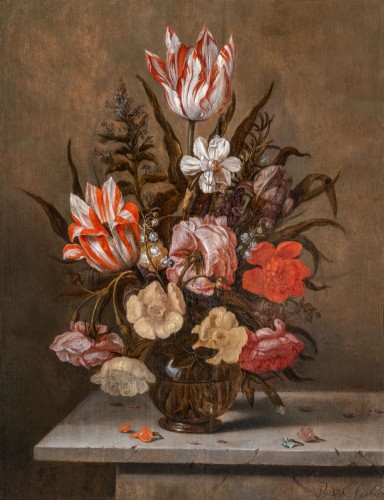 Nature Morte de fleurs - Monogrammiste PvL