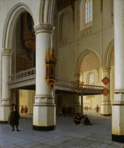 Interior of the Oude Kerk in Delft - Hendrick Cornelisz. Van Vliet (circa 1611/12-1675)