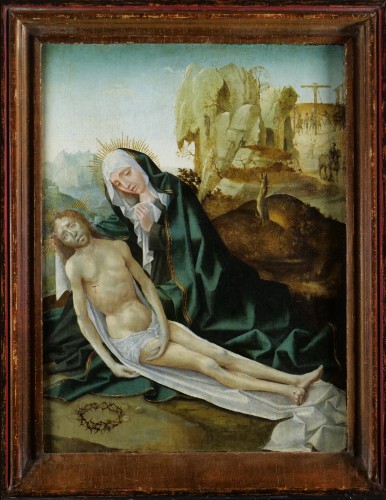 Early Netherlandish Master - The Lamentation of Christ - Paintings & Drawings Style Middle age
