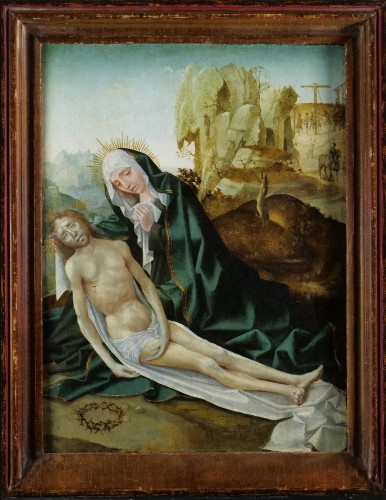 Maître Primitifs Flamands - La lamentation du Christ - Tableaux et dessins Style Moyen Âge