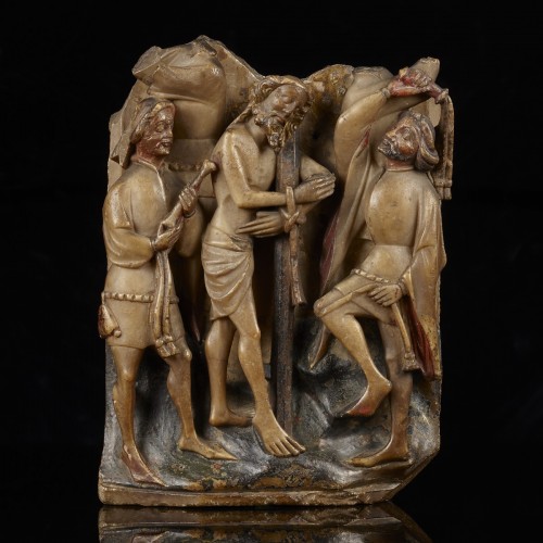 La Flagellation du Christ - Sculpture Style Moyen Âge