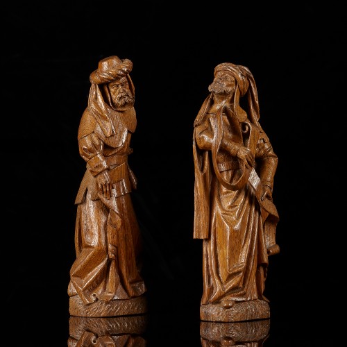 Sculpture  - 15 Two Prophets holding Text Scrolls