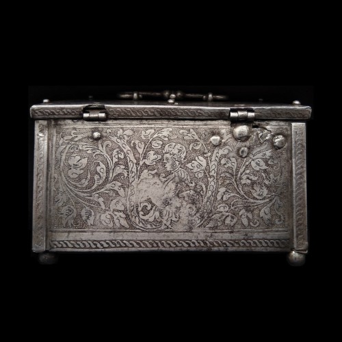An Etched Iron Casket - 