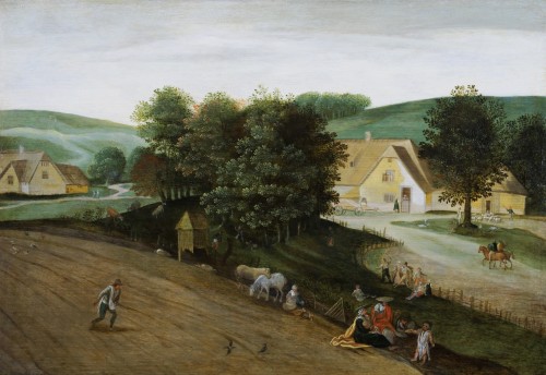 Jacob Grimmer (1525-1590) - Paysage avec le repos de la fuite en Égypte