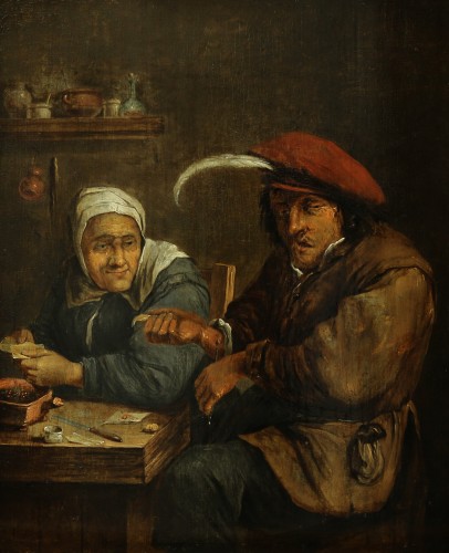 Joos van Craesbeeck (vers 1605/6-1660/1) - Une allégorie du sens du toucher