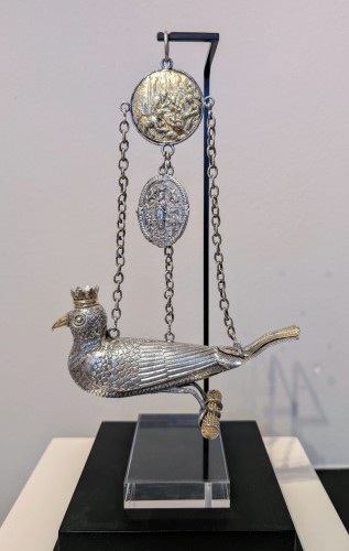 A silver Parrot Trophy of the Gerdingen-Niestat Guild - Religious Antiques Style Renaissance