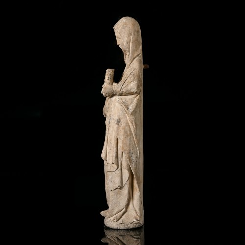 Sainte femme tenant un lvre, vers 1325-1350  - Sculpture Style Moyen Âge
