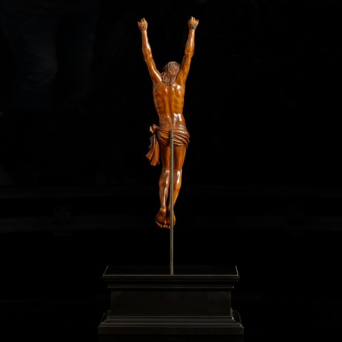 Cristo Vivo janséniste vers 1660, cercle de François Du Quesnoy - Sculpture Style Louis XVI