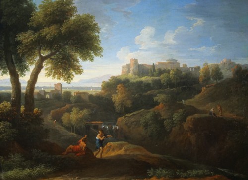 Jan Frans van Bloemen (1662 – 1739) called Orizzonte, Classical Landscape with Philosophers
