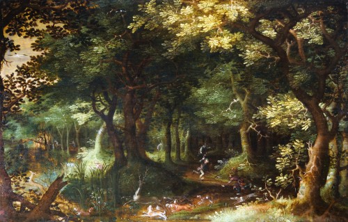 Gillis van Conincxloo II (1544 – 1606), Paysage forestier