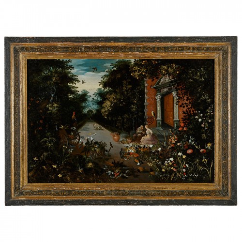 Vertumnus wooing Pomona, An Allegory of Harvest or Plenty - Paintings & Drawings Style 