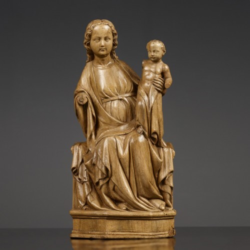 The Enthroned Virgin and Child circa 1350 - Sculpture Style Middle age