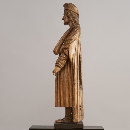 Sculpture  - St. Roch of Montpellier - Burgos School, attributed to the Master of the bust of King Frederick the Catholic 