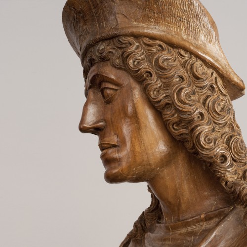 Saint Roch de Montpellier - École de Burgos, attribuée au Maître du buste du roi Frédéric le Catholique  - Renaissance