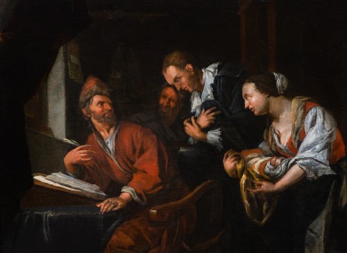Scène d’intérieur - Attribué à Jacob Toorenvliet (1640-1719)