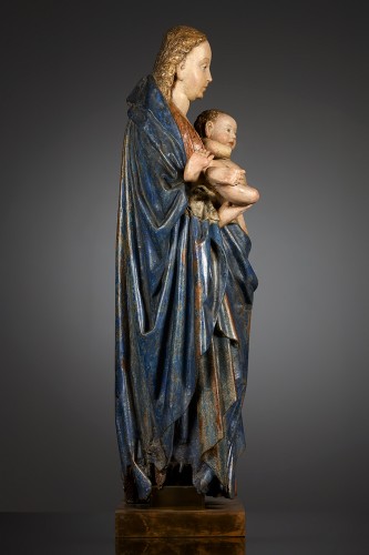 Sculpture Sculpture en Bois - La Vierge à l’Enfant