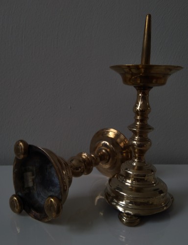 A pair of Baluster Pricket Candlesticks  - Renaissance