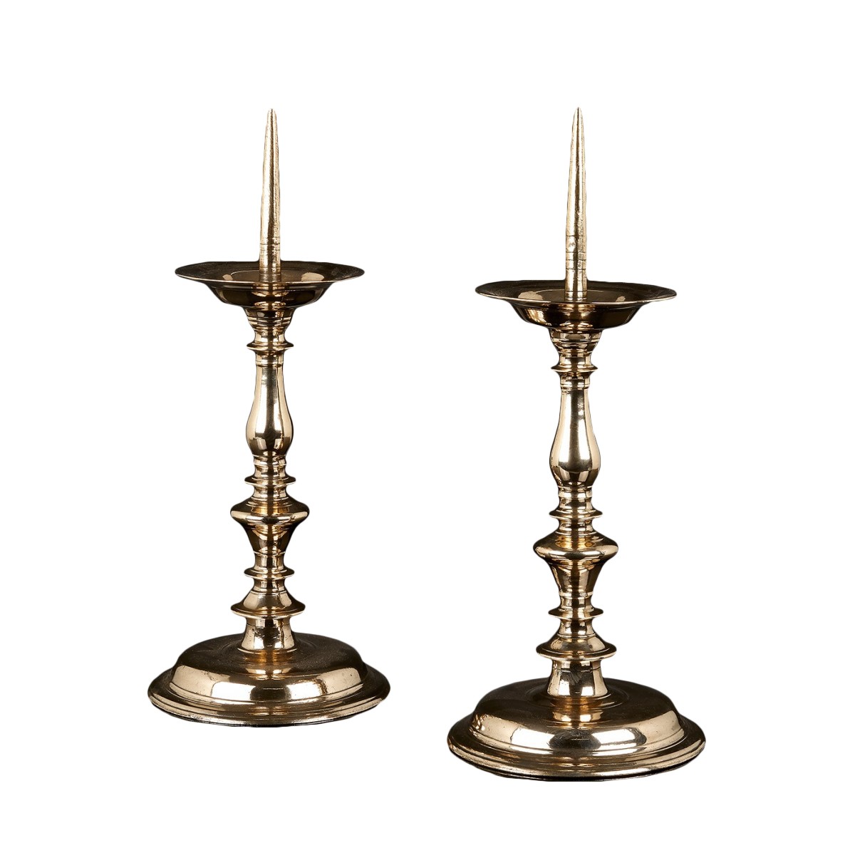 An impressive pair of Baluster Pricket Candlesticks - Ref.95854