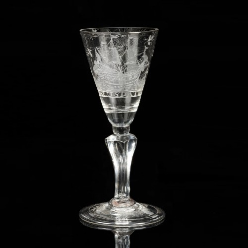Ship Glass SALUS PATRIA - Glass & Crystal Style Louis XV