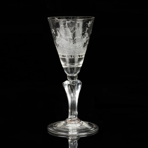 Verre de navire SALUS PATRIA - Verrerie, Cristallerie Style Louis XV