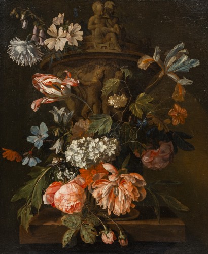 Bouquet de fleurs signé Willem GRASDORP (1678-1723)