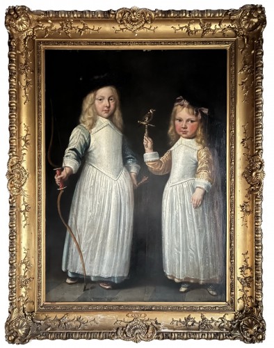 Portrait of two children attributed to Jacob Gerritz CUYP (1594-1651)