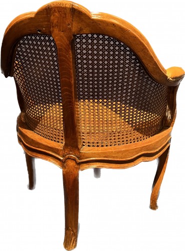 Desk chair called &#039;Couillard&#039; stamped Etienne MEUNIER Louis XV period - Seating Style Louis XV