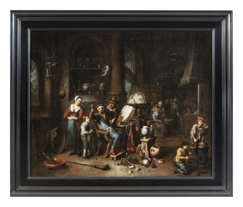 Doctor&#039;s visit - Gérard THOMAS (1663-1720) - Paintings & Drawings Style 