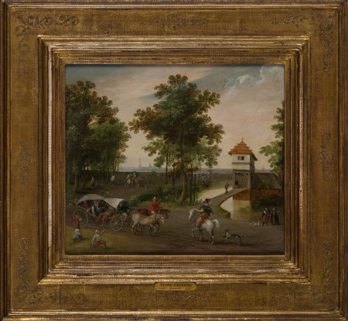 L'arrivée du convoi par Jacob GRIMMER (1525-1590) - Tableaux et dessins Style 